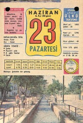 23 Haziran 1980 Takvim Yaprağı - Doğum Günü Hediyesi EFM(N)9140 - Gökçekoleksiyon