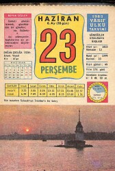 23 Haziran 1983 Takvim Yaprağı - Doğum Günü Hediyesi EFM(N)9018 - Gökçekoleksiyon