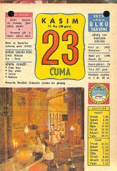 23 Kasım 1979 Takvim Yaprağı - Doğum Günü Hediyesi EFM(N)11683 - Gökçekoleksiyon
