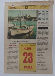 23 Kasım 1980 Takvim Yaprağı - Doğum Günü Hediyesi EFM(N)7209 - Gökçekoleksiyon