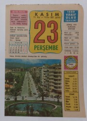 23 Kasım 1989 Takvim Yaprağı - Doğum Günü Hediyesi EFM(N)6743 - Gökçekoleksiyon