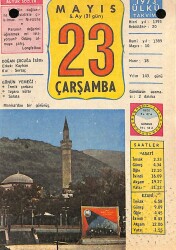 23 Mayıs 1973 Takvim Yaprağı - Doğum Günü Hediyesi EFM(N)9348 - Gökçekoleksiyon