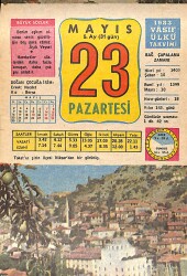 23 Mayıs 1983 Takvim Yaprağı - Doğum Günü Hediyesi EFMN15109 - Gökçekoleksiyon