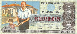 23 Nisan 1984 Piyango Bileti Çeyrek Bilet PYB6313 - Gökçekoleksiyon
