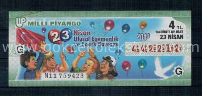 23 Nisan 2010 Çeyrek Bilet PYB1363 - 1