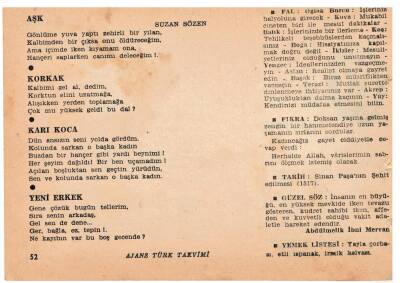 23 Ocak 1960 Ajans Türk Takvim Yaprağı(Şiirli Saatli) EFM(N)1101 - 4
