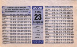 23 Ocak 2008 Takvim Yaprağı - Doğum Günü Hediyesi EFM(N)7489 - Gökçekoleksiyon