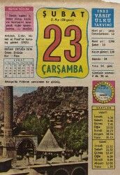 23 Şubat 1983 Takvim Yaprağı - Doğum Günü Hediyesi EFM(N)7745 - Gökçekoleksiyon