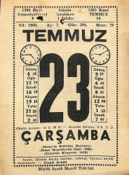 23 Temmuz 1969 Takvim Yaprağı - Doğum Günü Hediyesi EFM(N)11832 - Gökçekoleksiyon