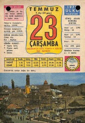 23 Temmuz 1975 Takvim Yaprağı - Doğum Günü Hediyesi EFM(N)9287 - Gökçekoleksiyon