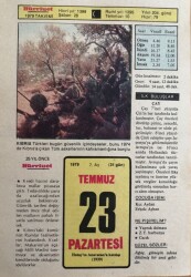 23 Temmuz 1979 Takvim Yaprağı - Doğum Günü Hediyesi EFM(N)9371 - Gökçekoleksiyon