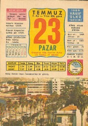 23 Temmuz 1989 Takvim Yaprağı - Doğum Günü Hediyesi EFMN13883 - Gökçekoleksiyon