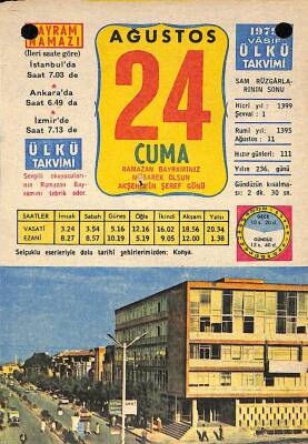 24 Ağustos 1979 Takvim Yaprağı - Doğum Günü Hediyesi EFM(N)10226 - 3