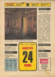 24 Ağustos 1984 Takvim Yaprağı - Doğum Günü Hediyesi EFM(N)9609 - Gökçekoleksiyon