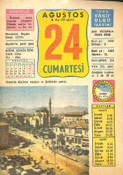 24 Ağustos 1985 Takvim Yaprağı - Doğum Günü Hediyesi EFMN13989 - Gökçekoleksiyon