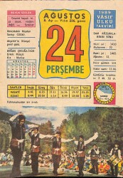 24 Ağustos 1989 Takvim Yaprağı - Doğum Günü Hediyesi EFM(N)9547 - Gökçekoleksiyon