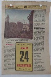 24 Aralık 1979 Takvim Yaprağı - Doğum Günü Hediyesi EFM(N)7434 - Gökçekoleksiyon