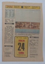 24 Aralık 1982 Takvim Yaprağı - Doğum Günü Hediyesi EFM(N)7329 - Gökçekoleksiyon