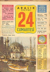 24 Aralık 1983 Takvim Yaprağı - Doğum Günü Hediyesi EFMN14671 - Gökçekoleksiyon