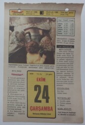 24 Ekim 1979 Takvim Yaprağı - Doğum Günü Hediyesi EFM(N)7374 - Gökçekoleksiyon