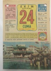 24 Ekim 1980 Takvim Yaprağı -Doğum Günü Hediyesi EFM(N)6432 - Gökçekoleksiyon