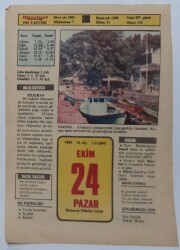 24 Ekim 1982 Takvim Yaprağı - Doğum Günü Hediyesi EFM(N)7250 - Gökçekoleksiyon