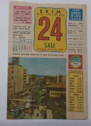 24 Ekim 1989 Takvim Yaprağı - Doğum Günü Hediyesi EFM(N)6572 - Gökçekoleksiyon