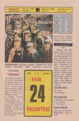 24 Eylül 1979 Takvim Yaprağı -Doğum Günü Hediyesi EFM(N)6365 - Gökçekoleksiyon