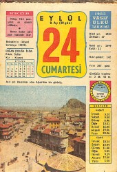 24 Eylül 1983 Takvim Yaprağı - Doğum Günü Hediyesi EFMN14752 - Gökçekoleksiyon