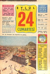 24 Eylül 1983 Takvim Yaprağı - Doğum Günü Hediyesi EFMN15910 - Gökçekoleksiyon