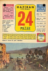 24 Haziran 1979 Takvim Yaprağı - Doğum Günü Hediyesi EFM(N)11715 - Gökçekoleksiyon