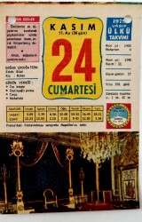 24 Kasım 1979 Takvim Yaprağı -Doğum Günü Hediyesi EFM(N)6520 - Gökçekoleksiyon