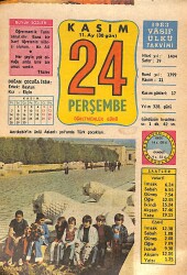 24 Kasım 1983 Takvim Yaprağı - Doğum Günü Hediyesi EFMN15937 - Gökçekoleksiyon