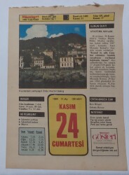 24 Kasım 1984 Takvim Yaprağı - Doğum Günü Hediyesi EFM(N)7028 - Gökçekoleksiyon