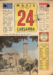 24 Mayıs 1972 Takvim Yaprağı - Doğum Günü Hediyesi EFM(N)12234 - Gökçekoleksiyon