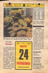 24 Mayıs 1979 Takvim Yaprağı - Doğum Günü Hediyesi EFMN14478 - Gökçekoleksiyon