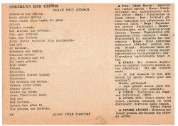 24 Ocak 1960 Ajans Türk Takvim Yaprağı(Şiirli Saatli) EFM(N)1112 - 2