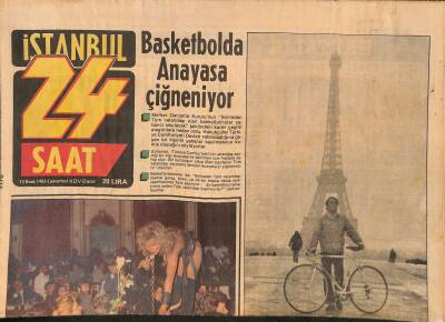 24 Saat Gazetesi 12 Ocak 1985 - Basketbolda Anayasa Çiğneniyor GZ127760 - 1