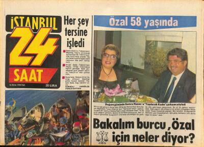 24 Saat Gazetesi 16 Ekim 1984 - Bakalım Burcu , Özal İçin Neler Diyor ? GZ127190 - 1