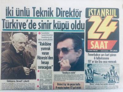 24 Saat Gazetesi 19 Şubat 1985 Fenerbahçe Ceza Gören Futbolcusuna Ceza Verecek Gazetesi GZ40590 - 1
