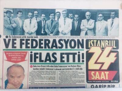 24 Saat Gazetesi 20 Şubat 1985 - Ve Federasyon İflas Etti GZ40596 - 1