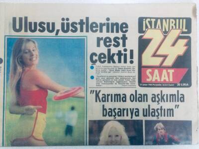 24 Saat Gazetesi 21 Şubat 1985 - Beşiktaşın Sarı Fırtınası Metin Çok Dertli GZ40595 - 1