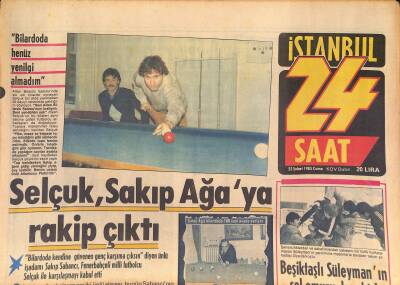 24 Saat Gazetesi 22 Şubat 1985 - Selçuk , Sakıp Ağaya Rakip Çıktı - İtalyanın En İyi Yabancısı Briegel GZ127041 - 1