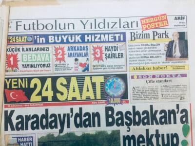 24 Saat Gazetesi 26 Ağustos 1996 - Karadayıdan Başbakana Mektup GZ41024 - 1