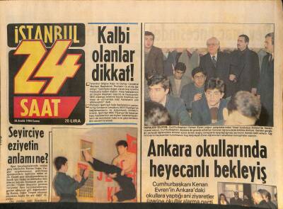 24 Saat Gazetesi 28 Aralık 1984 - Atatürk Koşusu Mehmet Terzinin - Ankara Okullarında Heyecanlı Bekleyiş GZ127799 - 1