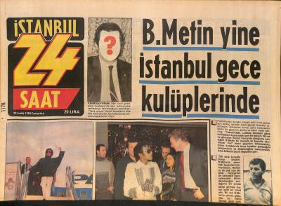 24 Saat Gazetesi 29 Aralık 1984 - Michael Jackson İstanbula Geldi - Ünlü Maradona Kayboldu GZ127758 - 1