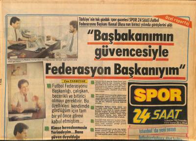 24 Saat Gazetesi Spor Eki 13 Haziran 1985 - Stankoviç Beşiktaşta Kaldı - Efes de Basket Yaz Okulu Açtı GZ127337 - 1