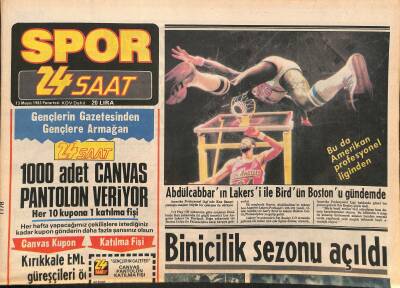 24 Saat Gazetesi Spor Eki 13 Mayıs 1985 - Basketbol Milli Takımı Bugün Romanyaya Gidiyor GZ127300 - 1