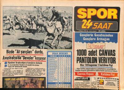 24 Saat Gazetesi Spor Eki 14 Mayıs 1985 - Marmara Kupası Motokros Yarışları Üç Birinci Çıkardı GZ127301 - 1