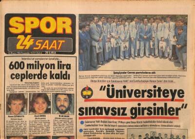 24 Saat Gazetesi Spor Eki 16 Mayıs 1985 - Derwall Bir Yıl Daha Galatasarayda... GZ127303 - 1